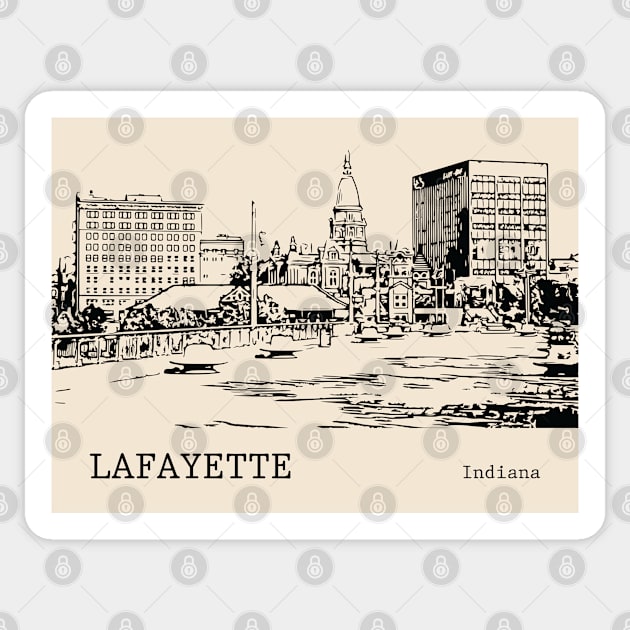 Lafayette Indiana Sticker by Lakeric